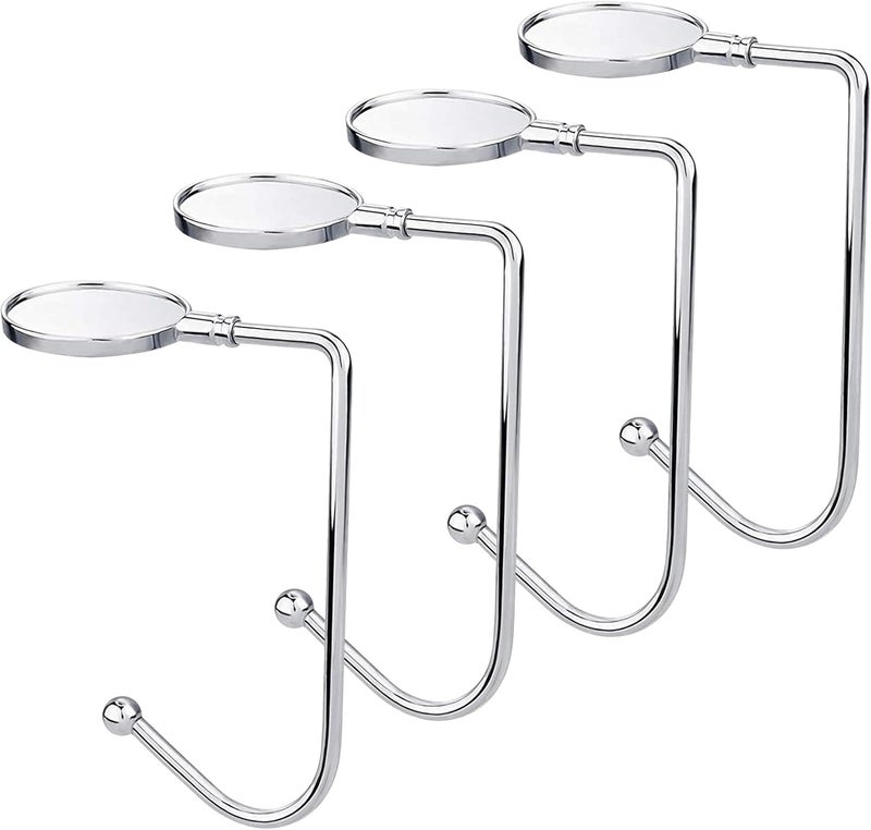 Doitory Christmas Stocking Holders for Mantle, Upgrade Non-Slip Christmas Safety Stocking Holder Mantle Hooks Hanger Grip for Party Decoration(Silver-4P) - Image 1